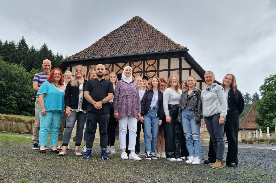 Gruppenbild der Projektteams &quot;Audioguide Horch a mol&quot;, Sommer 2024