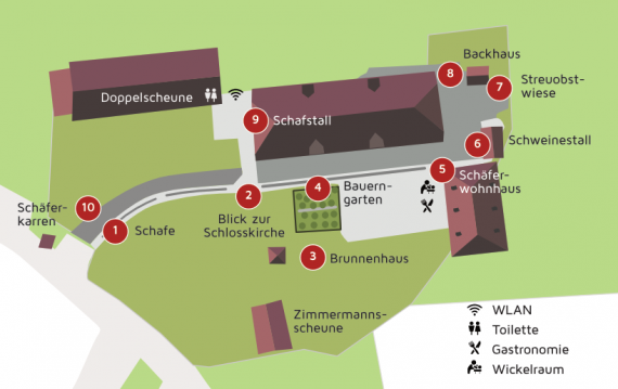 Die Alte Schäferei Ahorn ist ein besonderer Ort: Sie entstand 1713 und ist heute die letzte von ehemals 24 herrschaftlichen Gutsschäfereien, die es im Coburger Land gab. Die Gebäude beherbergen das Gerätemuseum des Coburger Landes. 